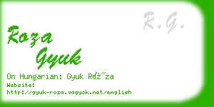 roza gyuk business card